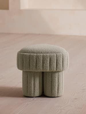 Rhea Footstool - Boucle - Pistachio - Hover Image
