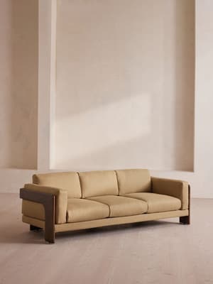 Marcia Three Seater Sofa - Linen - Wheat - Listing Image