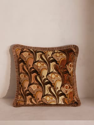 Obie Square Cushion - Rust - Hover Image