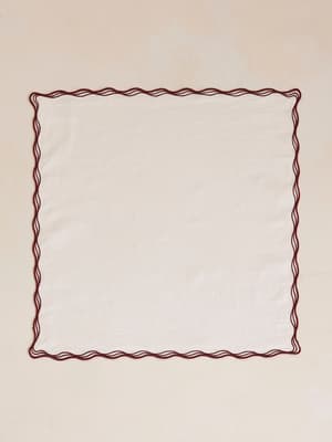 Albert Embroidered Napkin - Set of Four - Listing Image