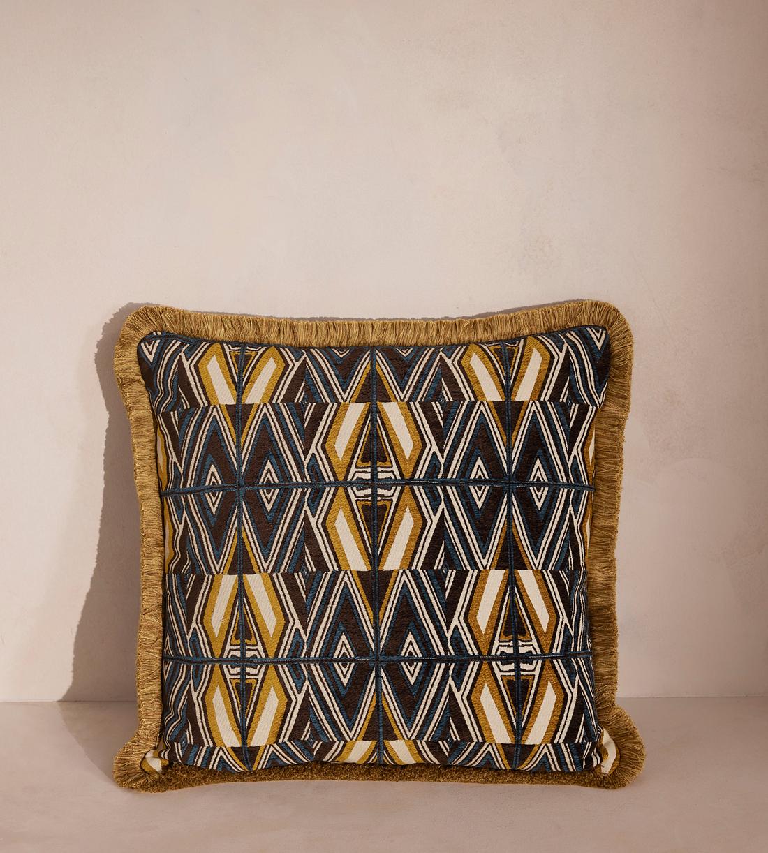 Aspen Square Cushion - Ochre - Listing - Image 1