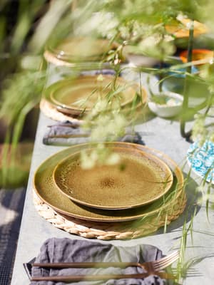 Nero Side Plate - Green - Set of Four - Listing Image