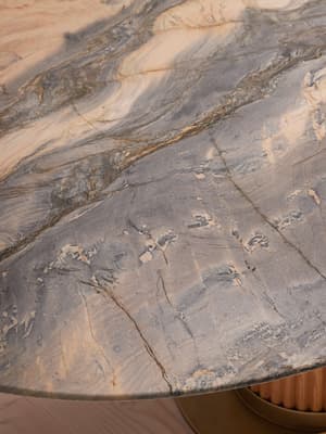 Murcell Oval Dining Table - Blue Quartzite - Hover Image
