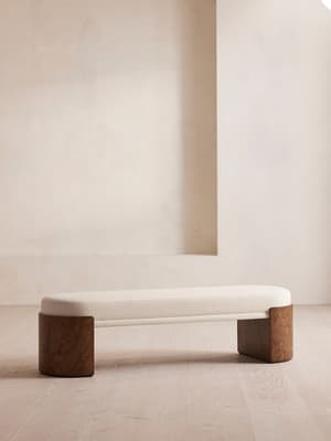 Lukas Bench - Linen - Bisque - Listing Image