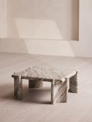 Lorella Coffee Table - Terra Bianca Marble - Hover Image