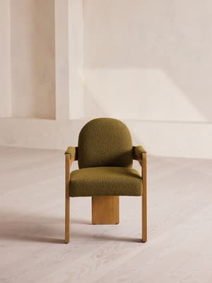 Emerson Dining Chair - Boucle - Kelp - Hover Image