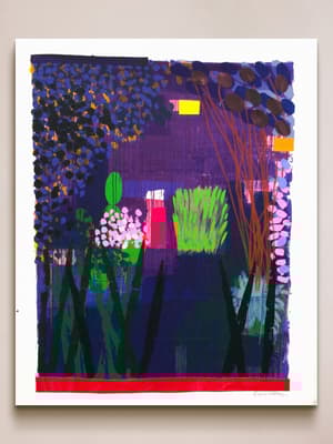 'Dark Purple Garden' by Bruce McLean - Hover Image