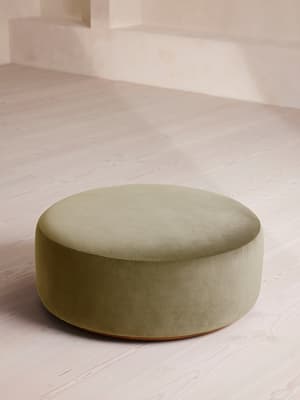Aline Ottoman - Velvet - Lichen - Hover Image
