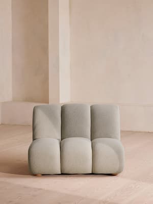 Noelle Modular Armchair - Textured Wool Boucle - Pistachio - Listing Image