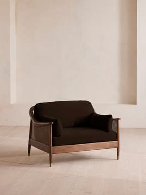 Atlanta Loveseat - Velvet - Chocolate - Listing Image
