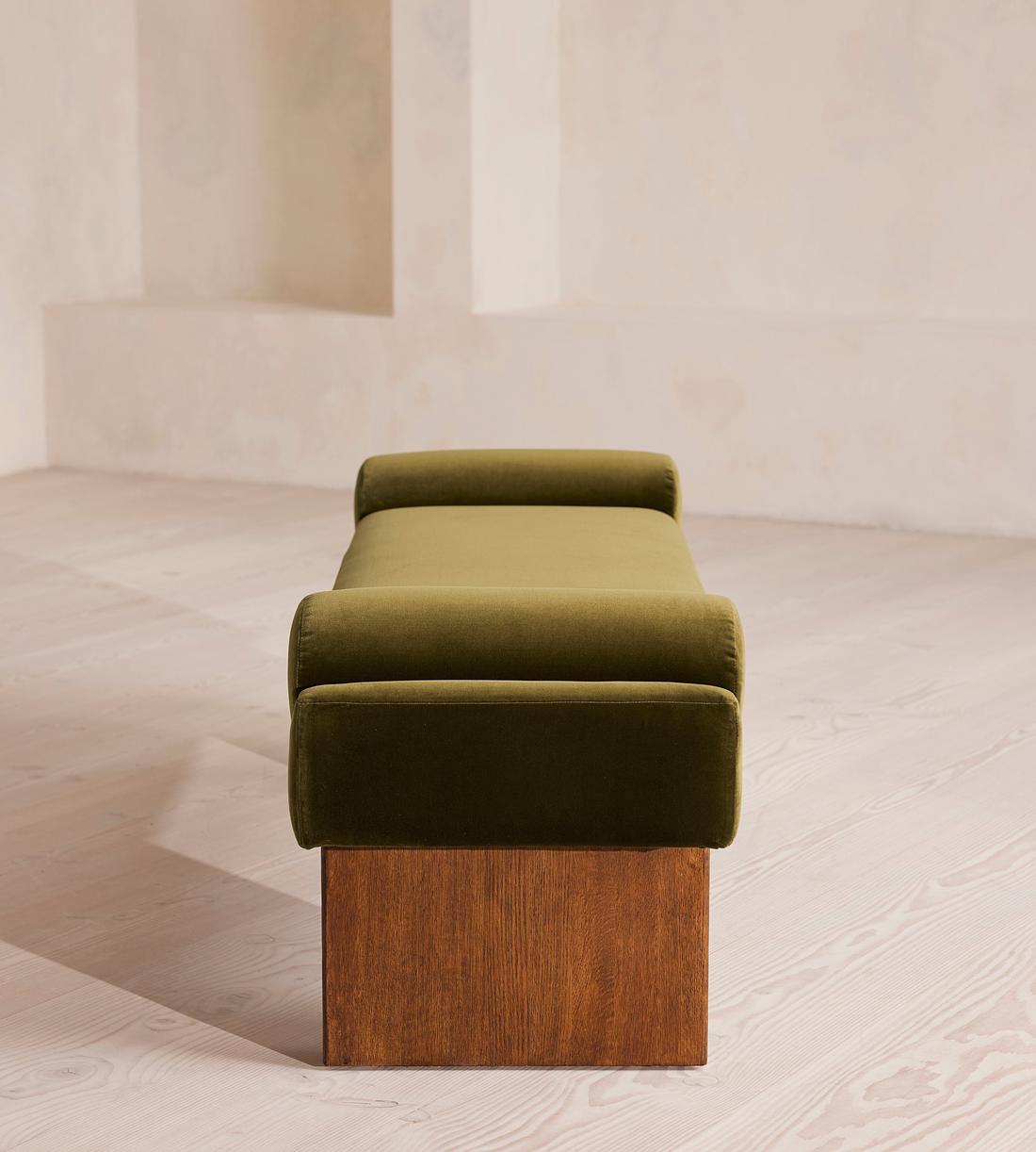 Esther Bench Velvet - Olive - Images - Image 3