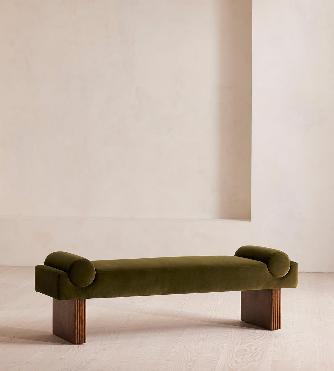 Esther Bench Velvet - Olive - Listing - Image 1