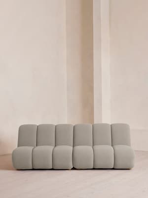 Noelle Modular Sofa - Four Seater - Textured Wool Boucle - Pistachio - Hover Image