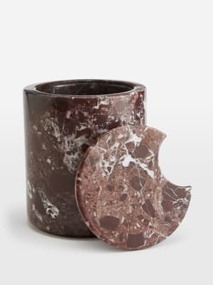 Pavel Red Marble Ice Bucket - Listing Image