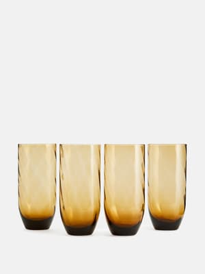 Rosendale Highball - Amber - Set of Four - Hover Image