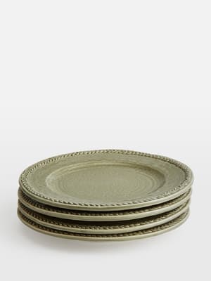 Hillcrest Side Plate - Green - Set of Four - Listing Image