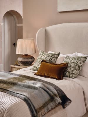 Curtis Mohair Check Throw - Multi - Listing Image