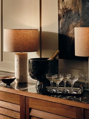 Florenza Champagne Bowl - Green Marble - Hover Image