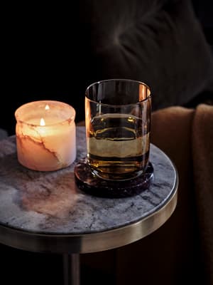 Arlon Side Table - Terra Bianca Marble - Small - Hover Image