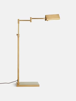 Selina Task Floor Lamp - Brass - Listing Image