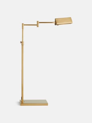 Selina Task Floor Lamp - Brass - Hover Image