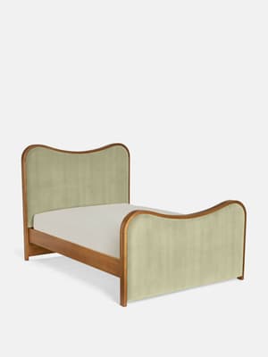Lawrence Bed - King - Velvet - Lichen - Hover Image