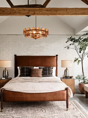 Paolo Bed - Sycamore Leather - King - Hover Image
