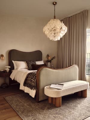 Lawrence Bed - King - Velvet - Lichen - Listing Image