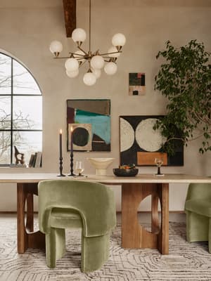 Elliot Dining Table - Travertine  - Hover Image