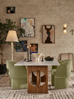 Elliot Dining Table - Carrara Marble - Listing Image