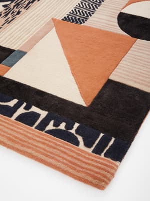 Aron Rug - Navy - 20 x 30cm (Swatch) - Hover Image