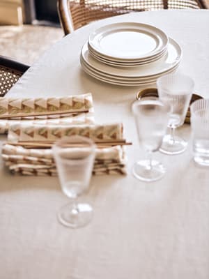 House Side Plate - Bone China - White - Set of Four - Listing Image