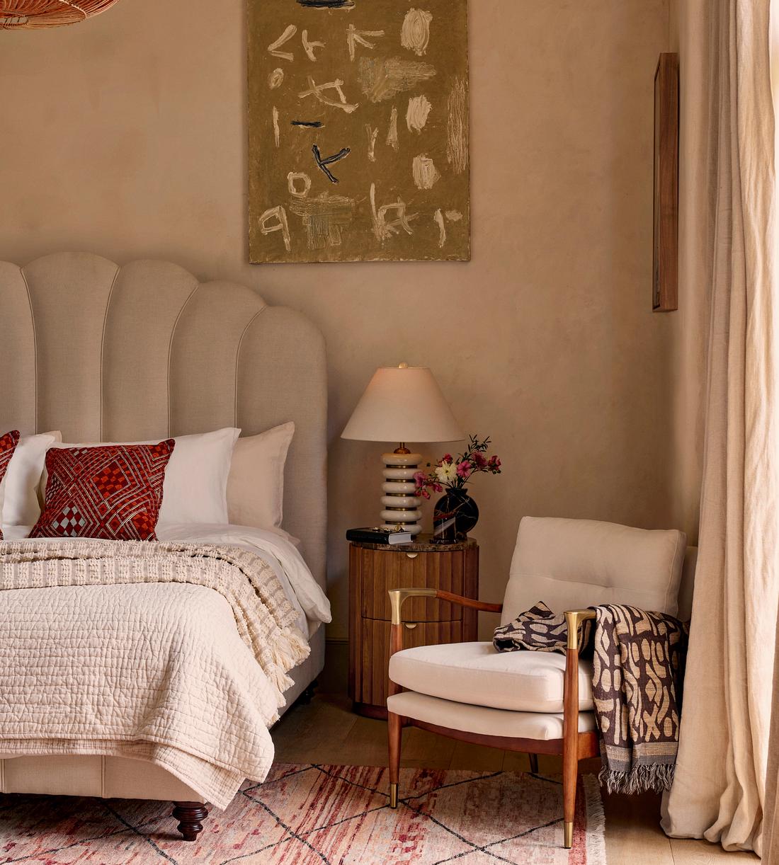 Theodore Armchair - Linen - Natural  - Lifestyle - Image 4