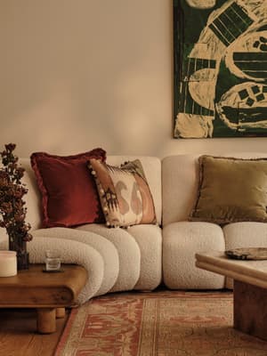Margeaux Square Cushion - Rust - Hover Image