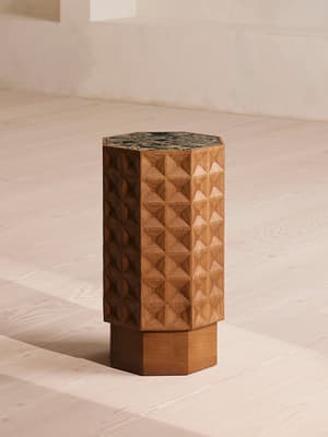 Dante Side Table - Dark Emperador Marble - Hover Image