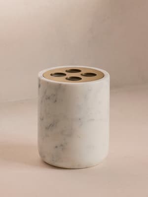 Thornton Carrara Marble Toothbrush Holder - Listing Image
