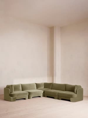 Odell Modular Sofa - Corner Sofa - Velvet - Lichen - Listing Image