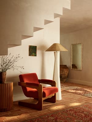 Lara Armchair - Velvet - Rust - Listing Image