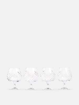 Barwell Cut Crystal Brandy Glass - Set of Four - Hover Image