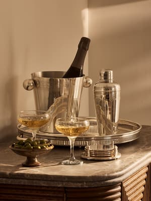 Rochester Engraved Silver Ice Bucket - Hover Image