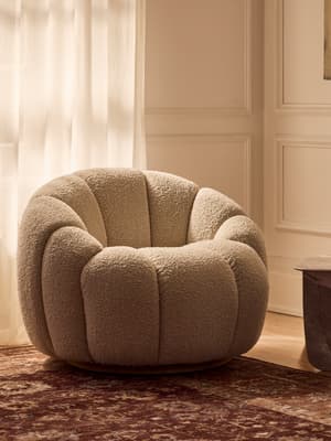 Garret Armchair - Boucle - Natural - Hover Image