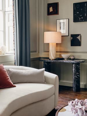 Rosaline Console Table - Griseo Rosa Marble - Hover Image