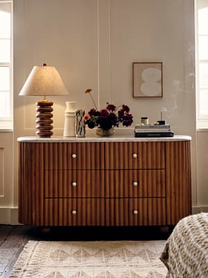 Carlisle Six Drawer Dresser - Carrara Marble - Listing Image